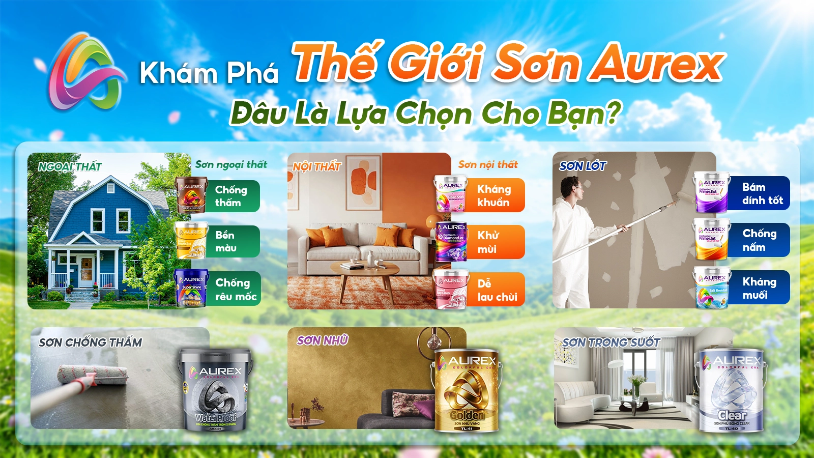 Những loại sơn của Aurex